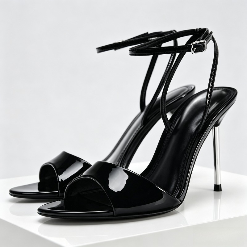 Women Shoes Brands - Sandalias de tacón alto de charol