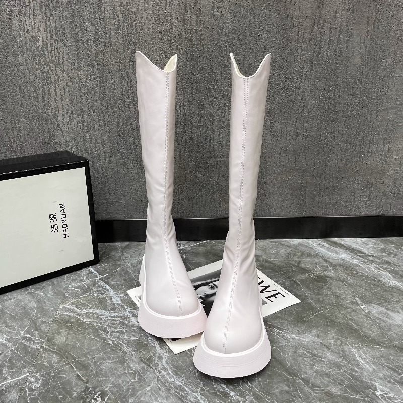 High Knee Heel Boots - Nuevas botas altas antideslizantes con plataforma