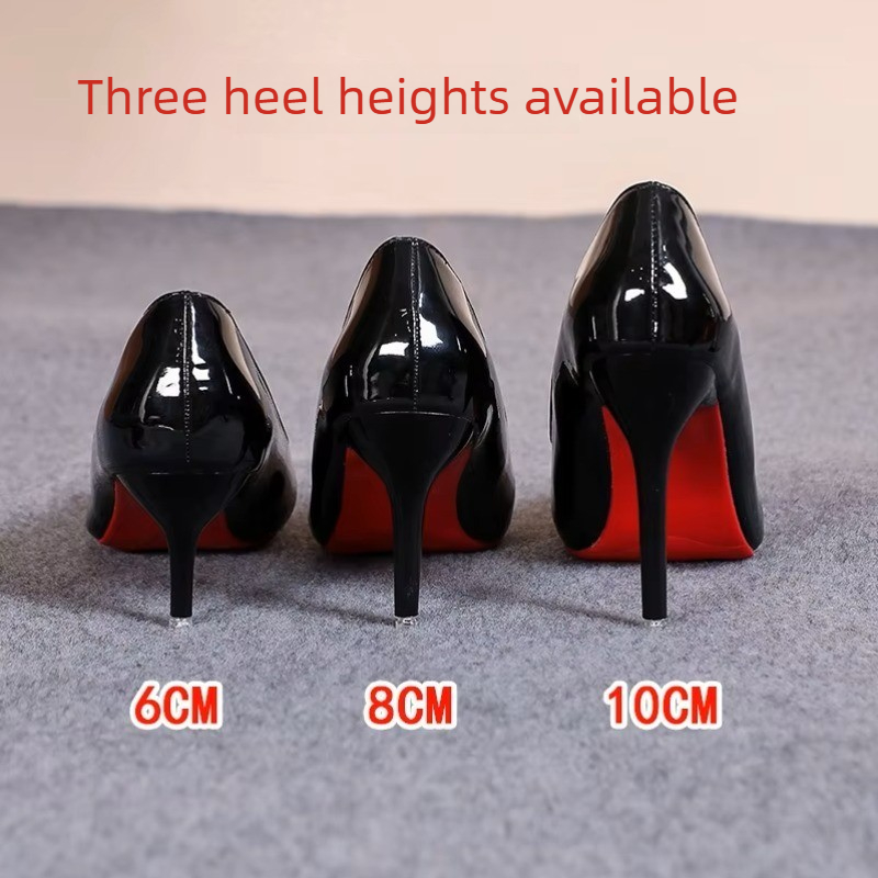Patent Leather Pump - Zapatos de tacón de aguja de