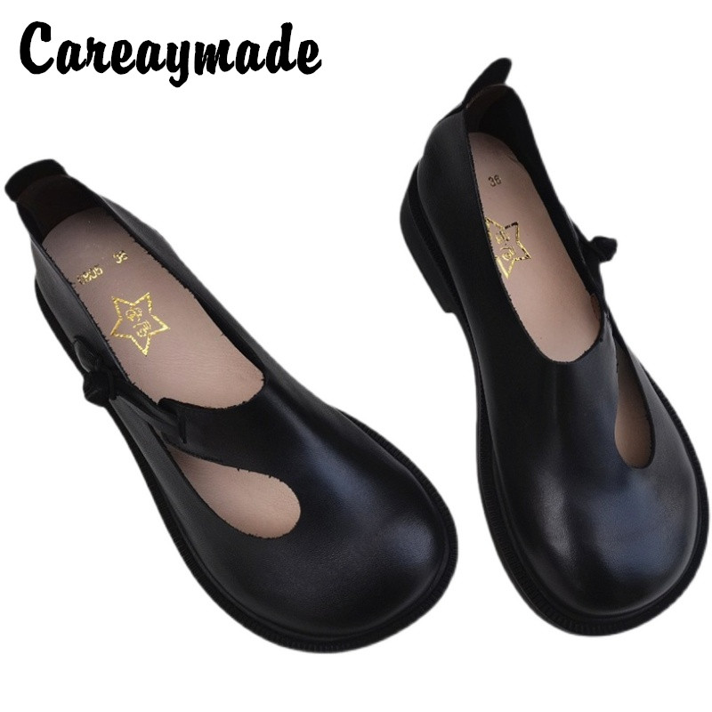 Women'S Heels - Careaymade-zapatos grandes de piel auténtica para