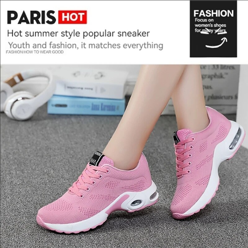 Women Shoes Zoom - Zapatillas deportivas tejidas para correr y