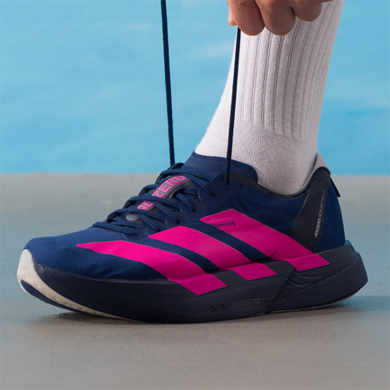 Women'S Shoes Pink Adidas - Zapatillas adidas Adizero Navy Pink Racing