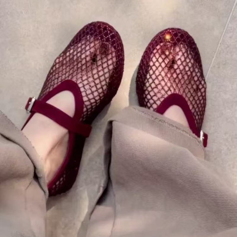 Women'S Shoes In Fashion - Sandalias Baotou con Pedrería Hueca para