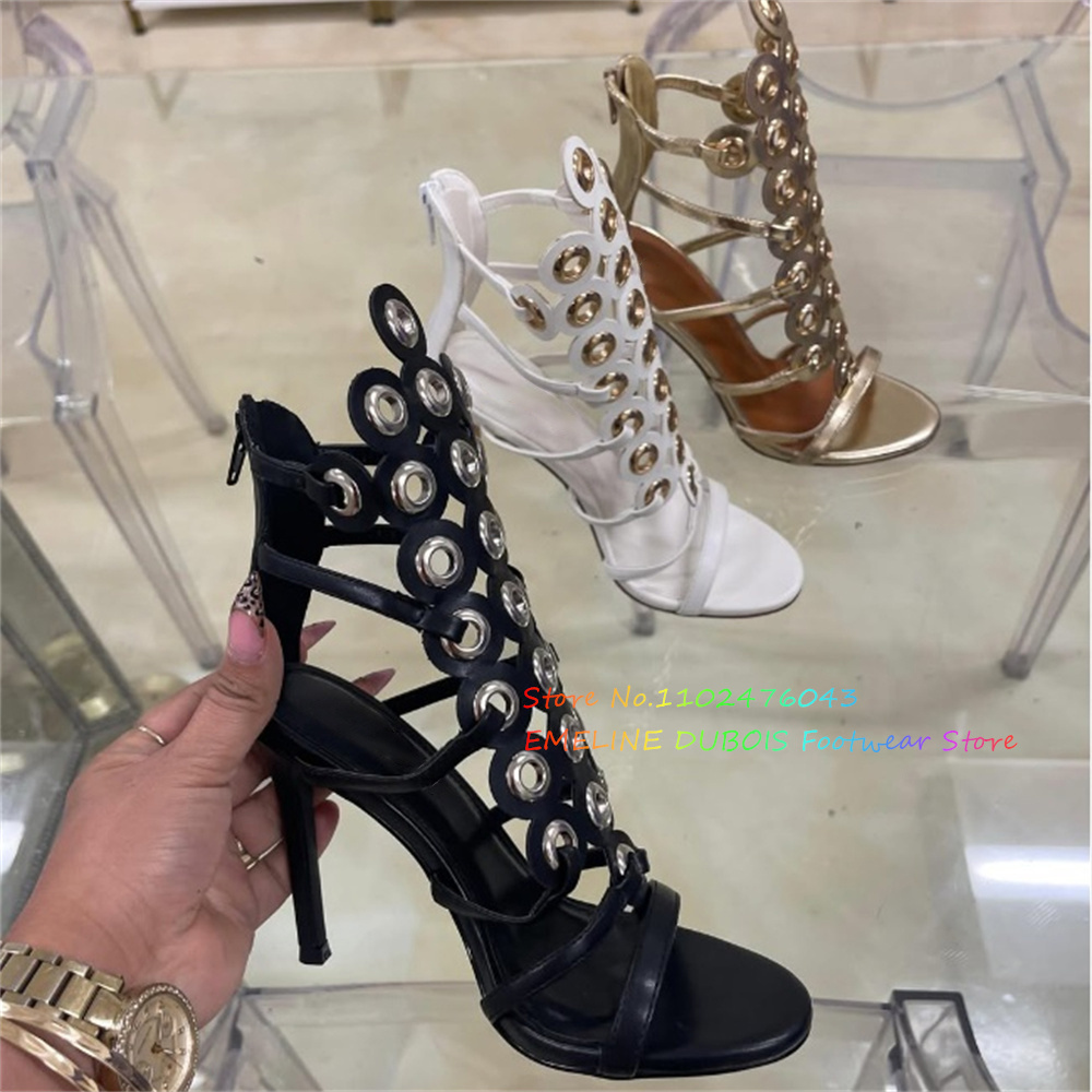 Women'S Shoes Trendy - Sandalias de tacón alto con decoración