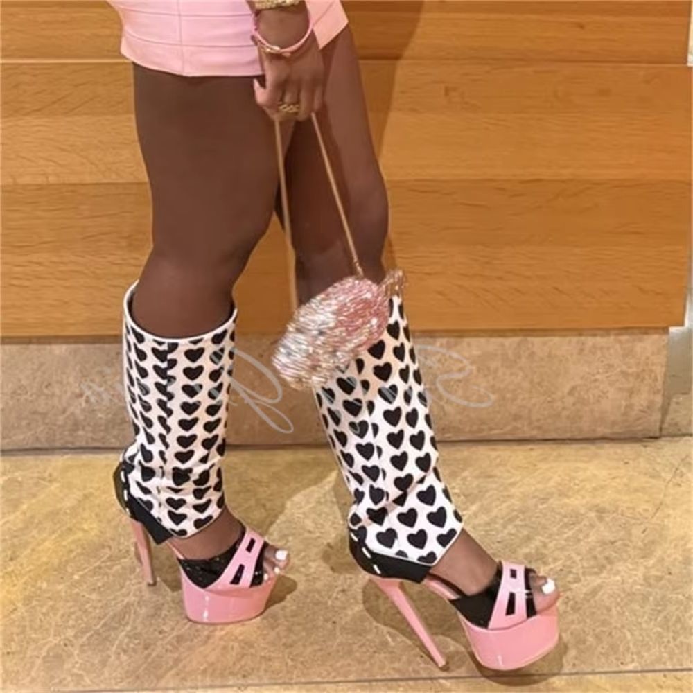 High Knee Heel Boots - Botas Altas hasta la Rodilla para