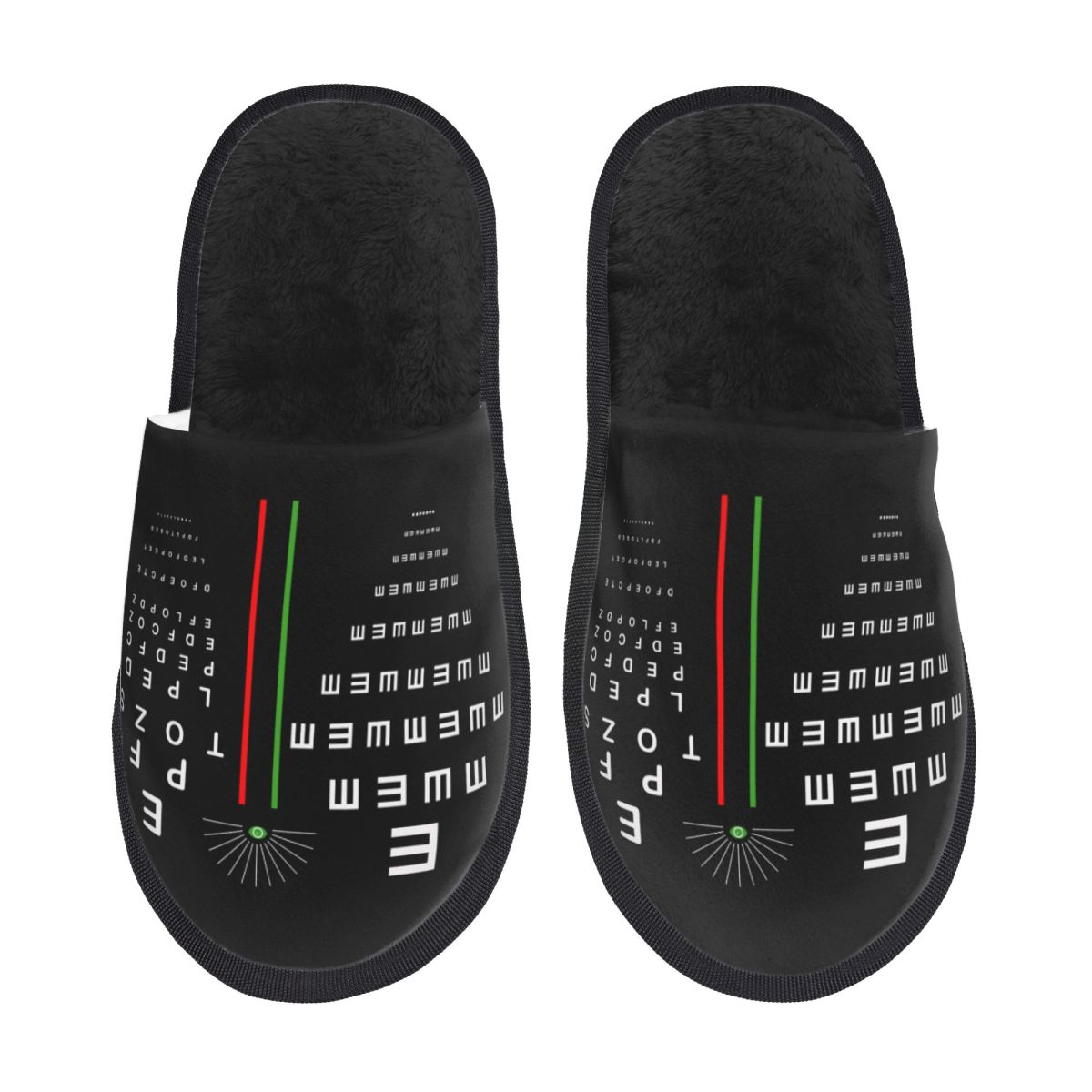 Women Shoes Size Chart - Pantuflas Personalizadas con Gráfico de Snellen,