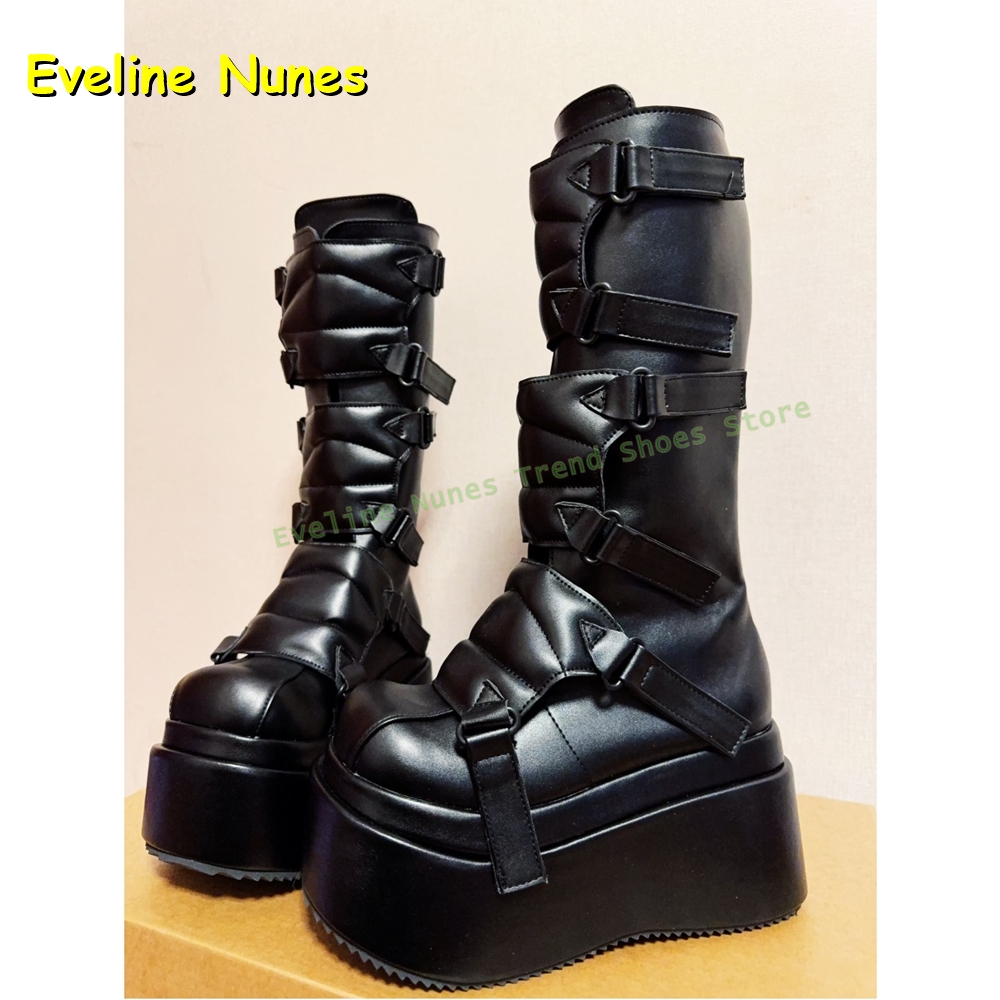 Women Shoes Size Chart - Botas hasta la rodilla Cyberpunk Y2K