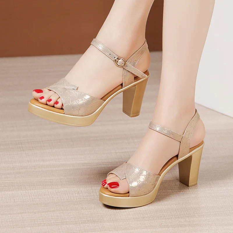 Women Shoes Formal - Zapatos de Plataforma con Tacón Grueso