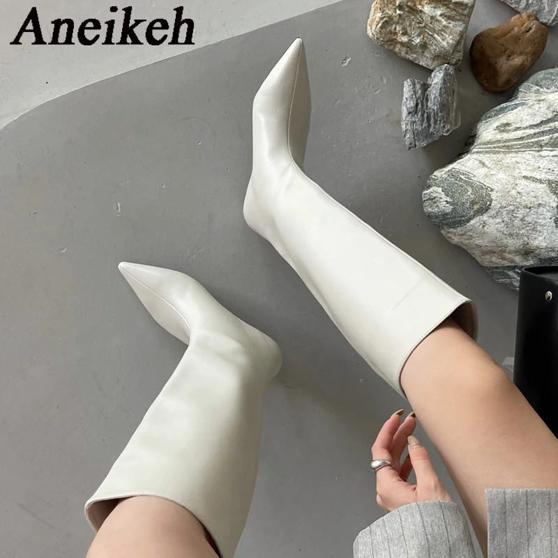 Aneikeh 2026 moda Sexy tacones - High Knee Heel Boots reseña y precio