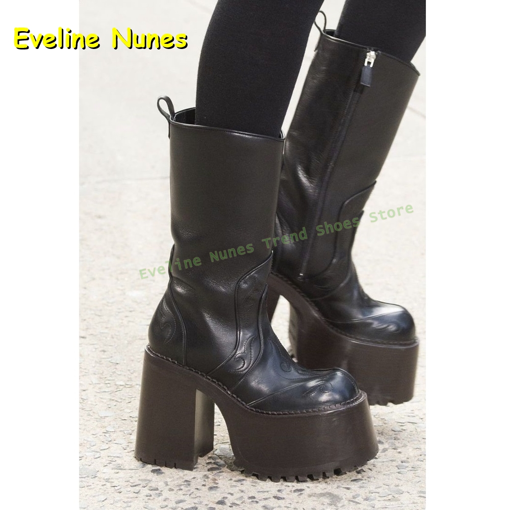 Botas hasta la rodilla con pla - Women Shoes Size Chart reseña y precio