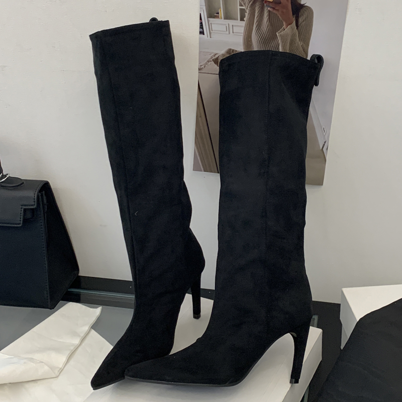 Street Punk invierno Vintage p - High Knee Heel Boots reseña y precio