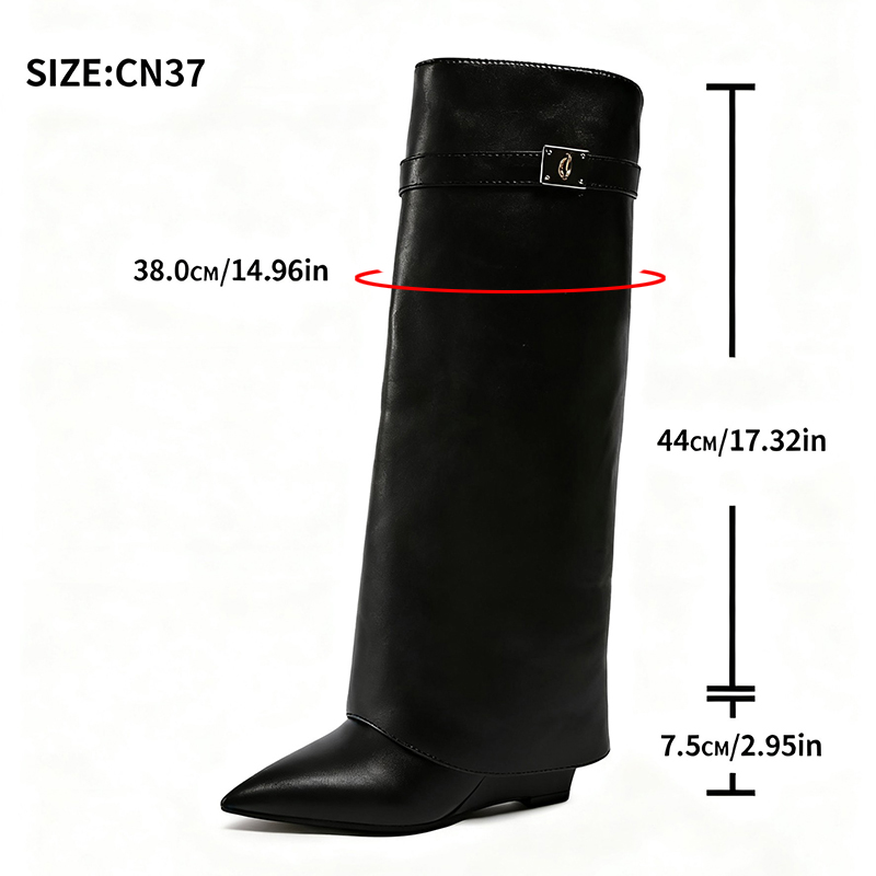 Botas hasta la rodilla de cuer - High Knee Heel Boots reseña y precio