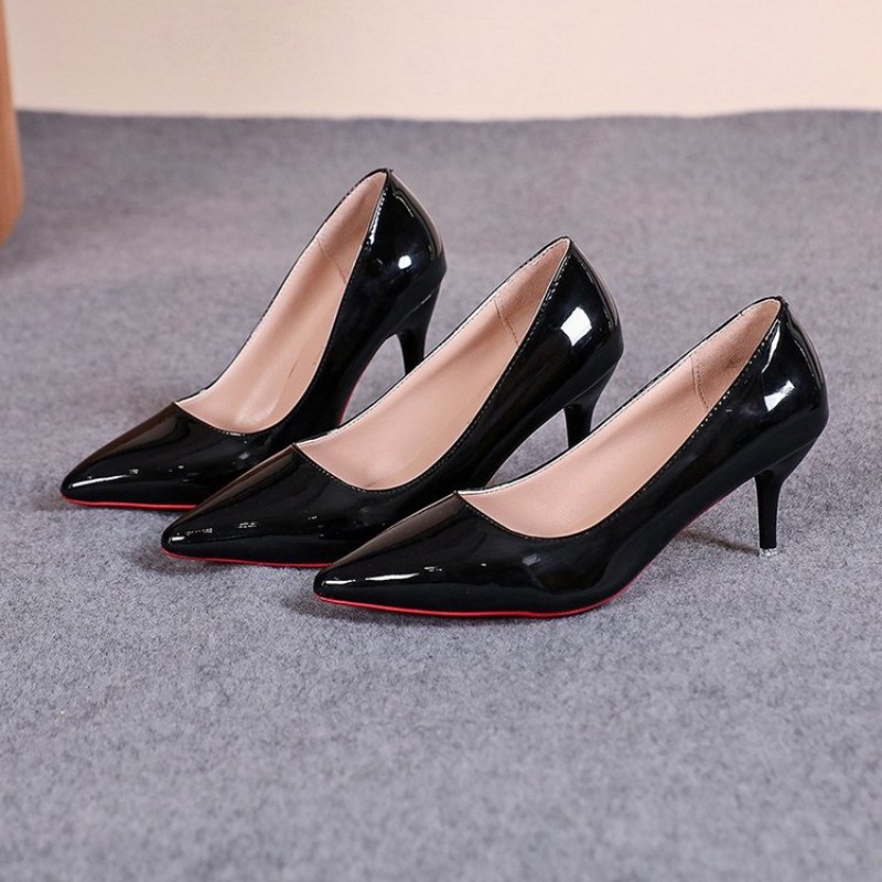 Zapatos de tacón de aguja de c - Patent Leather Pump reseña y precio