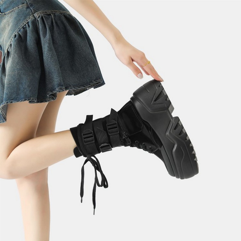 Botas de plataforma gruesas de - Women Shoes Size Chart reseña y precio