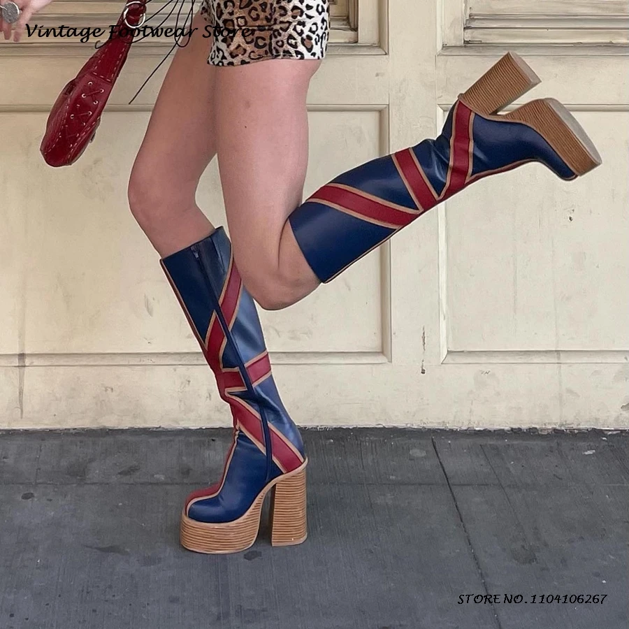 Botas hasta la rodilla con pla - High Knee Heel Boots reseña y precio