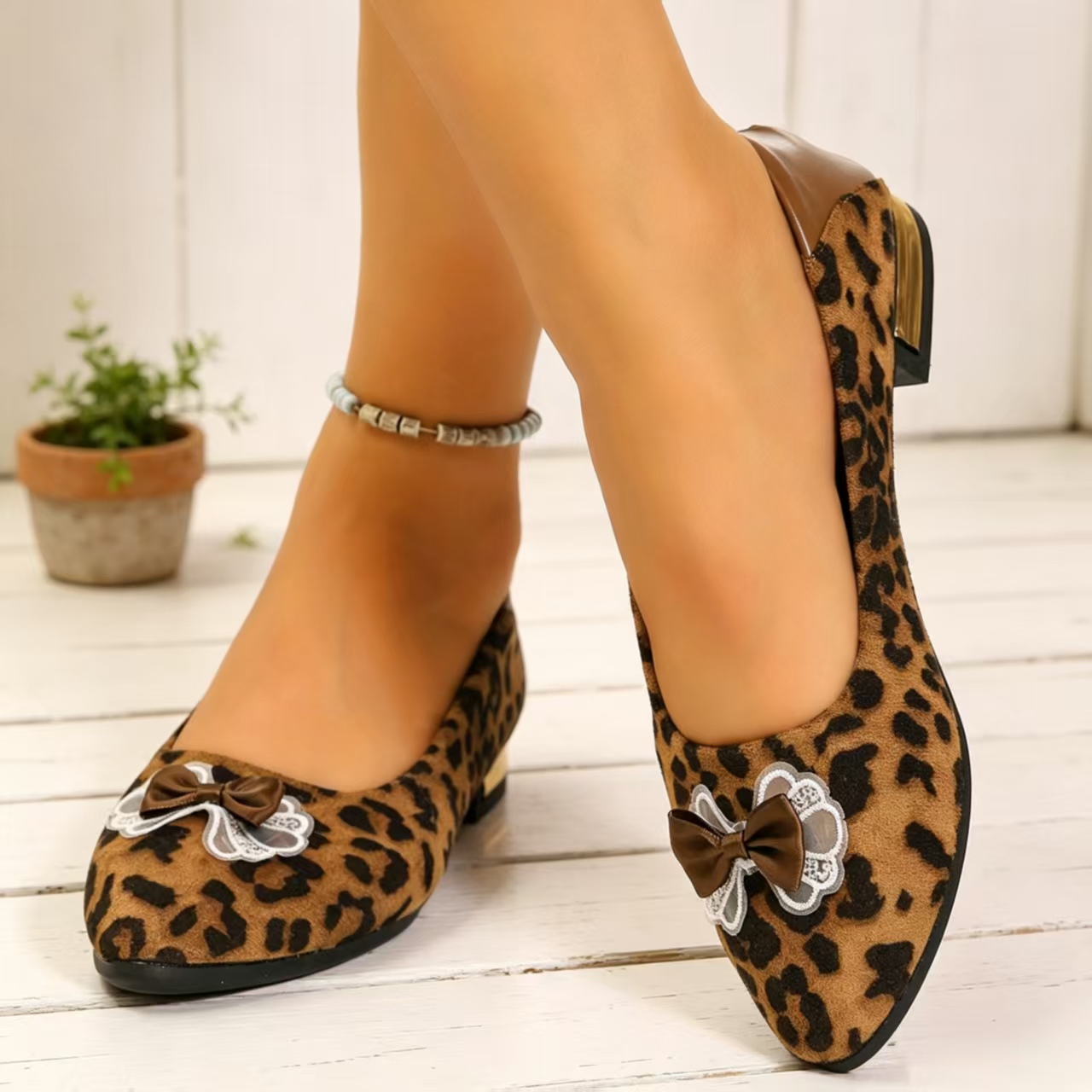 Zapatos de tacón bajo con punt - Women'S Heels reseña y precio