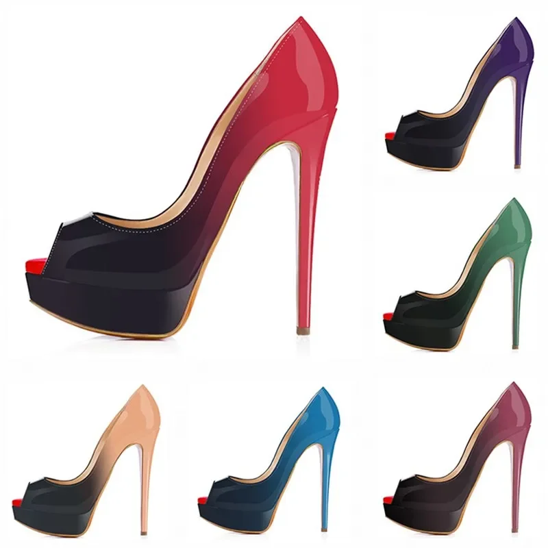 Zapatos de tacón de aguja sexi - Patent Leather Pump reseña y precio