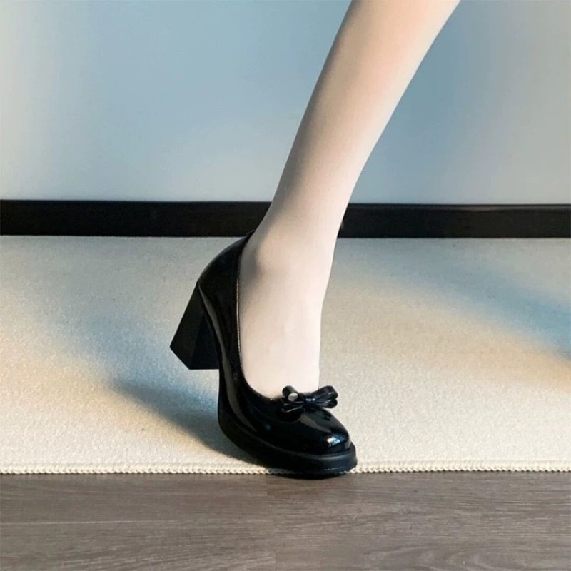 Zapatos Mary Jane Negros de Pl - Patent Leather Pump reseña y precio