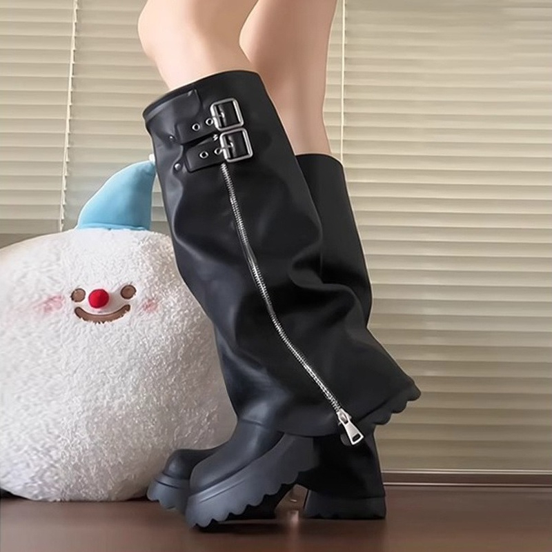 Botas hasta la rodilla con sue - High Knee Heel Boots reseña y precio