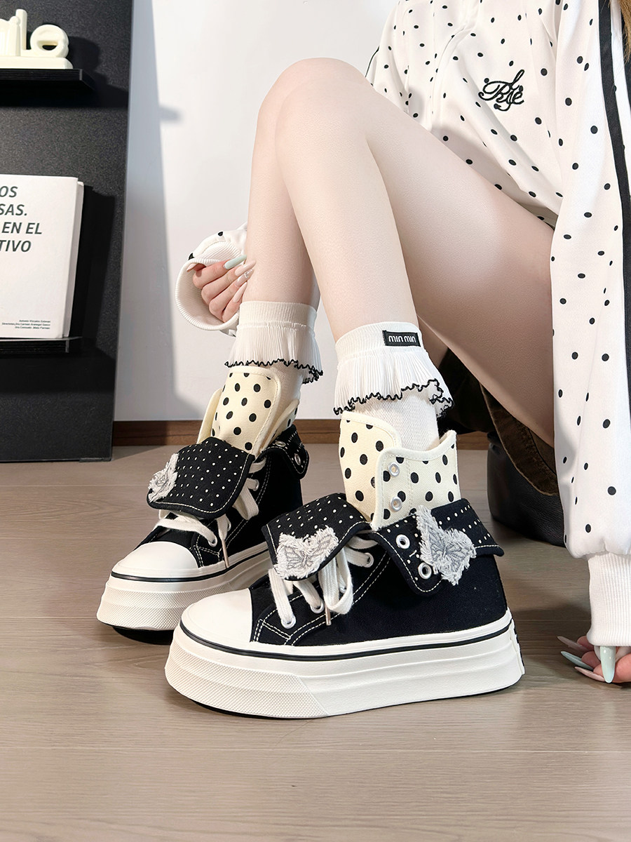 Zapatillas de lona de caña alt - Women'S Shoes Trendy reseña y precio