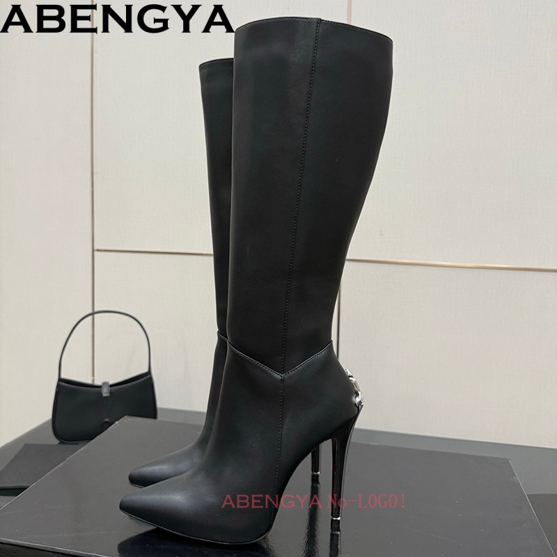 Botas hasta la rodilla de cuer - High Knee Heel Boots reseña y precio