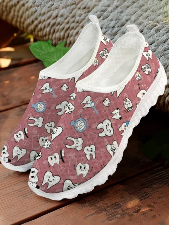 Zapatillas Blancas con Estampa - Women Shoes Tennis reseña y precio