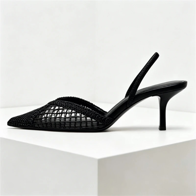 Sandalias de tacón tejidas de  - Women Shoes Brands reseña y precio